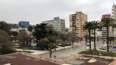 Vista de mi habitación en residencia sanitaria